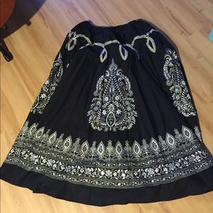 Black and white skirt